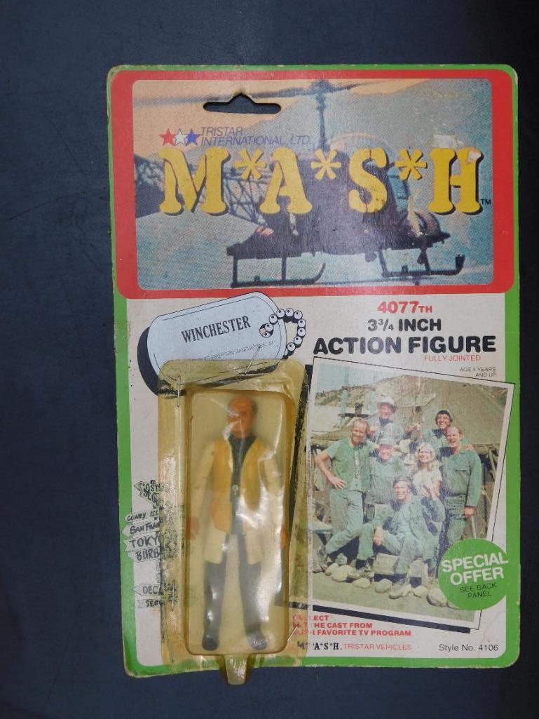 MASH WINCHESTER ACTION FIGURE IN ORIGINAL PACKAGING VINTAGE ANTIQUE TOY: MASH WINCHESTER ACTION FIGURE IN ORIGINAL PACKAGING VINTAGE ANTIQUE TOY