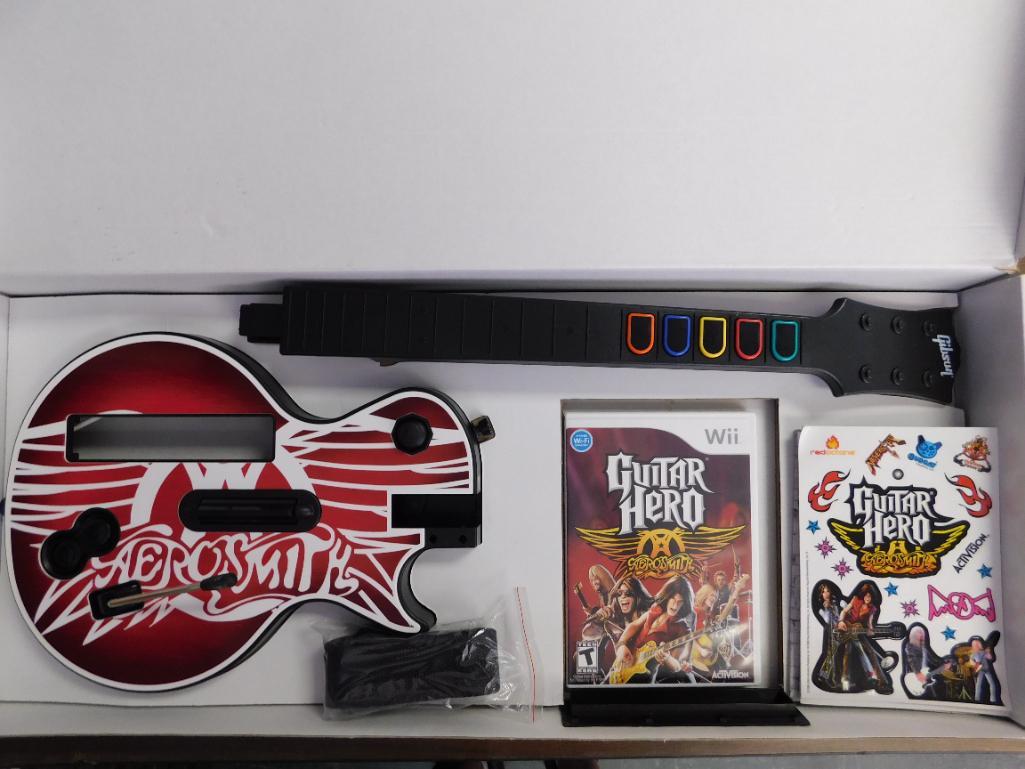 GUITAR HERO AEROSMITH FOR WII WITH GAMES AND GUITAR CONTROLLER (1 of 2)