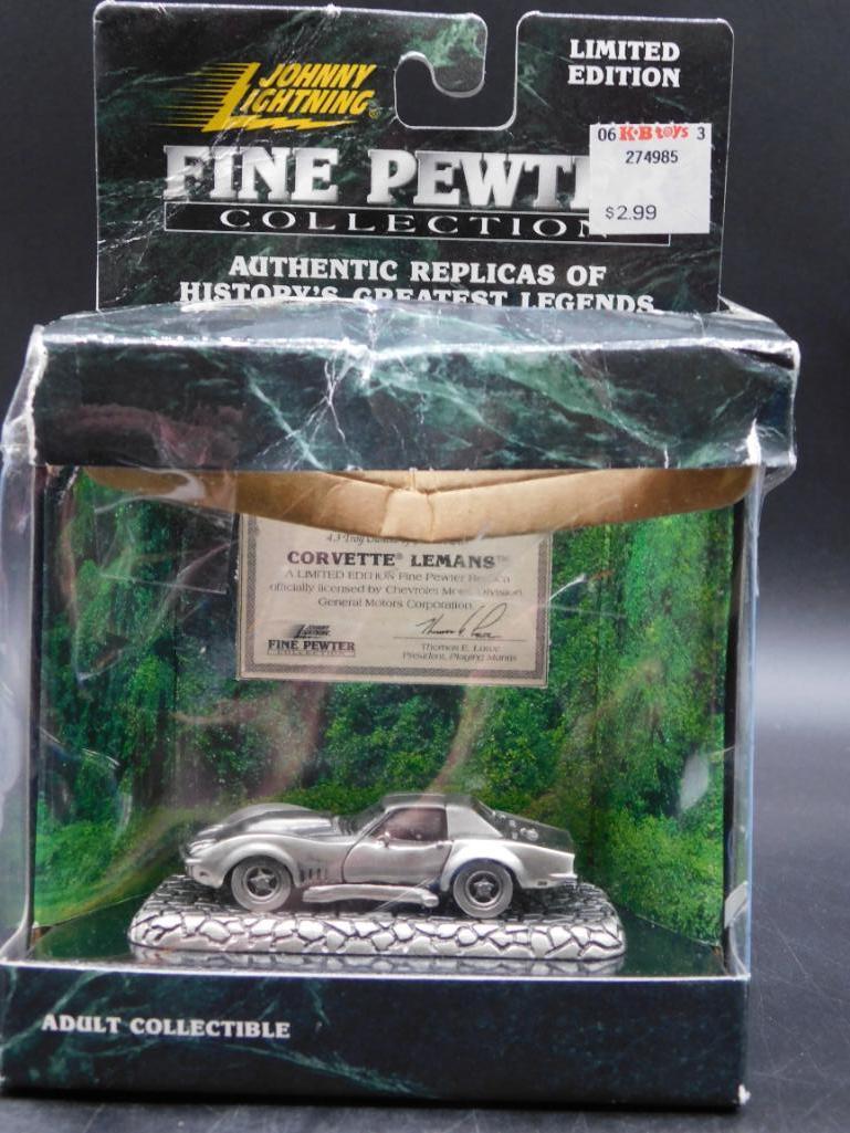 Corvette Lemans 429 Limited Edition Johnny Lightning Pewter Die Cast Car #458 (1 of 8)