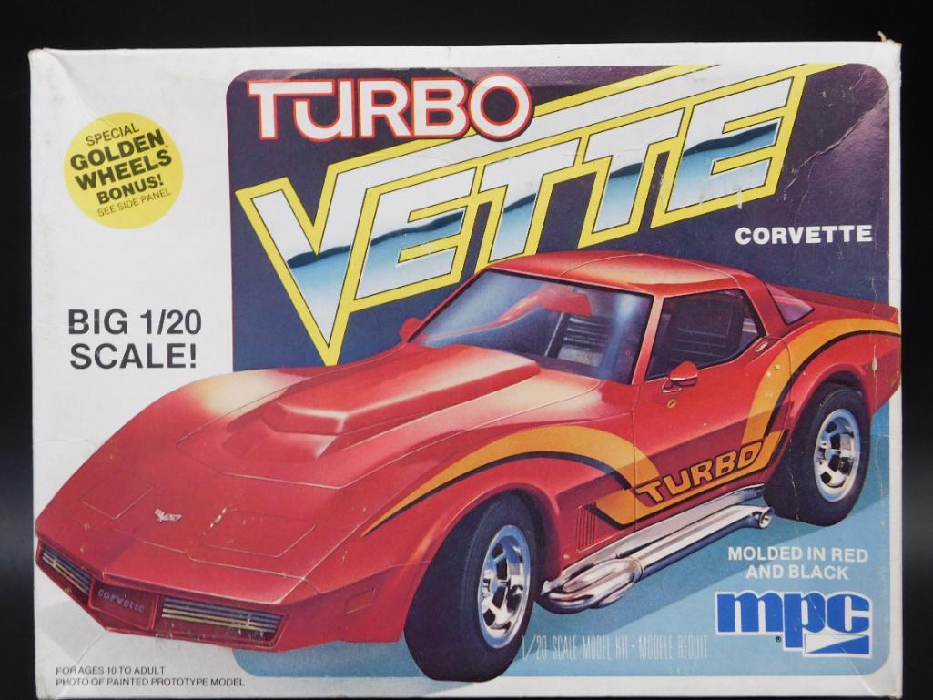 MPC TURBO VETTE MODEL CAR KIT VINTAGE ANTIQUE (1 of 3)