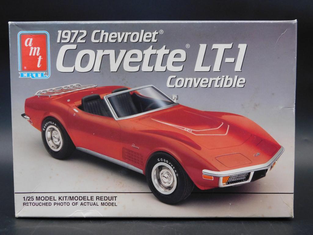 AMT 1972 CHEVROLET CORVETTE LT1 MODEL KIT VINTAGE ANTIQUE (1 of 3)