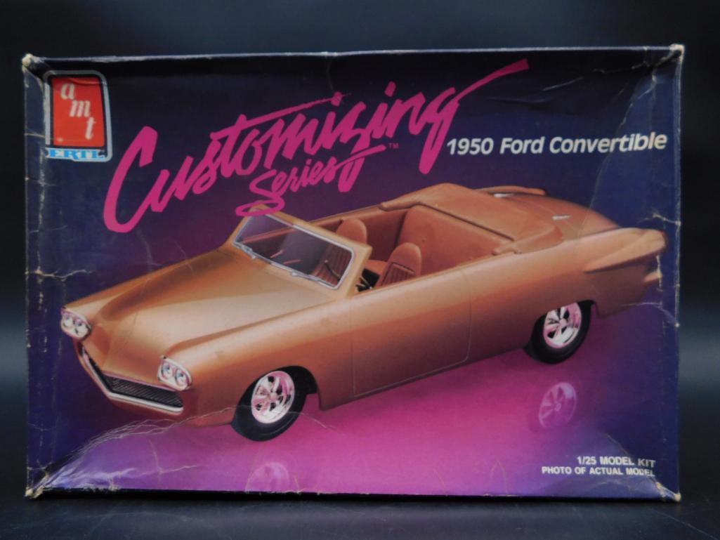 AMT 1950 FORD CONVERTIBLE CUSTOMIZING SERIES MODEL KIT VINTAGE ANTIQUE (1 of 2)