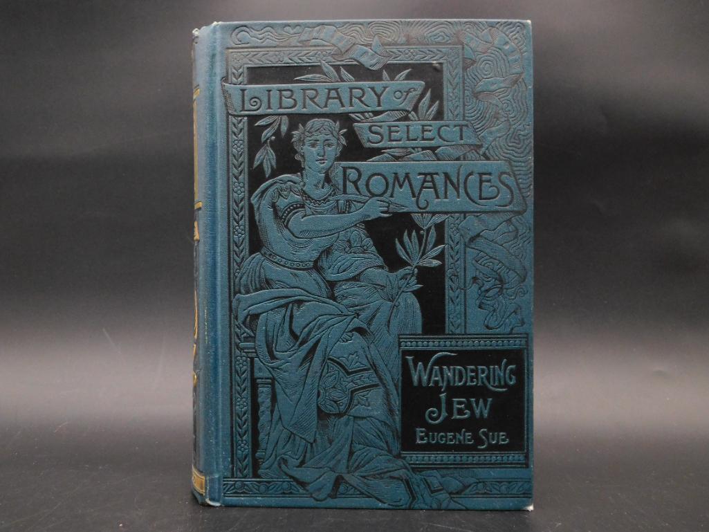 1887 WANDERING JEW BOOK BY EUGENE SUE VINTAGE ANTIQUE (1 of 4)