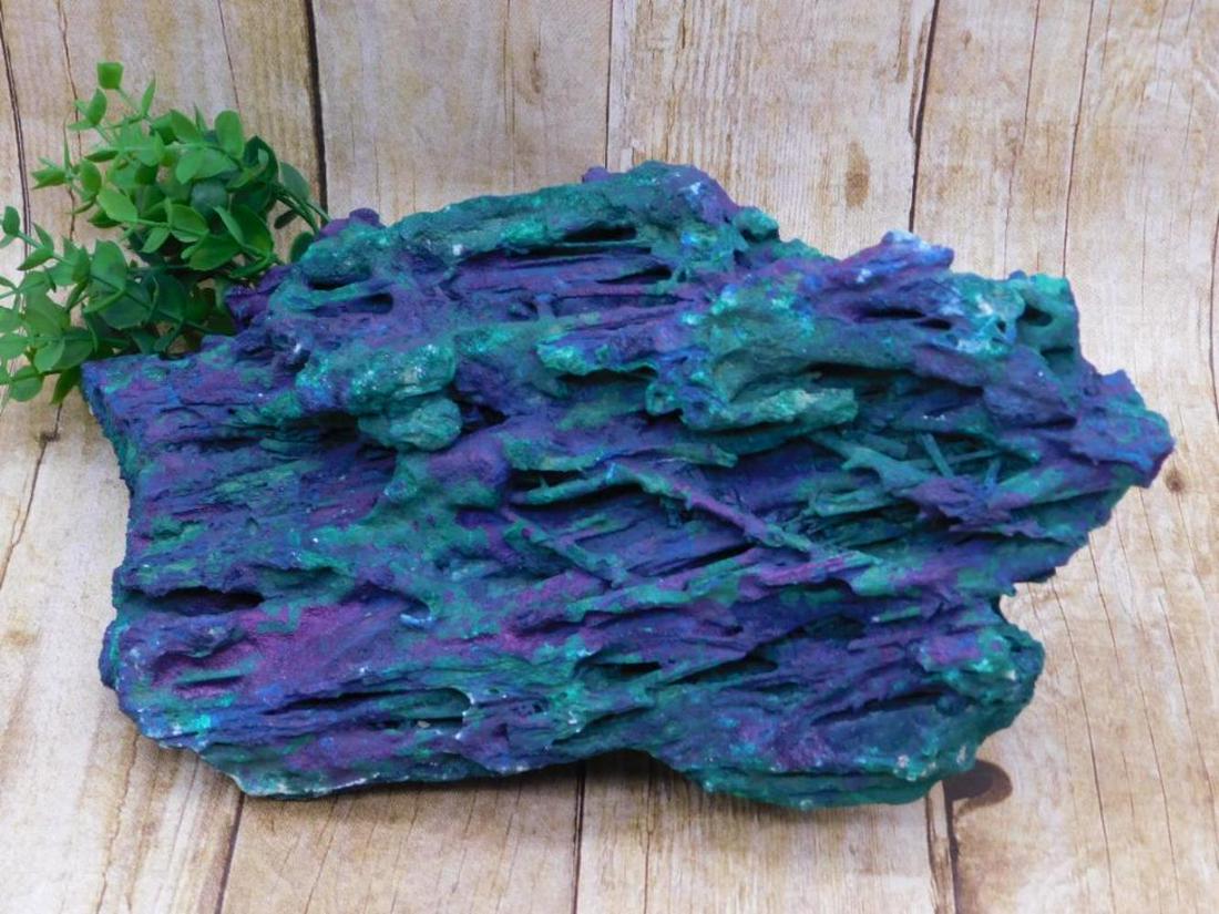 8 POUND MALACHITE AZURITE STALAGTITE ROCK STONE LAPIDARY SPECIMEN (1 of 2)