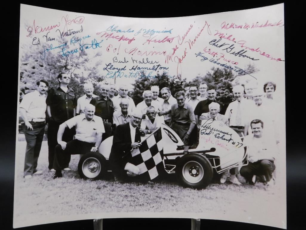 AUTOGRAPHED GROUP PHOTO EARLY NASCAR CAR RACING PHOTOGRAPH COLLECTION INDY 500 INDIANAPOLIS 500 (1 of 5)