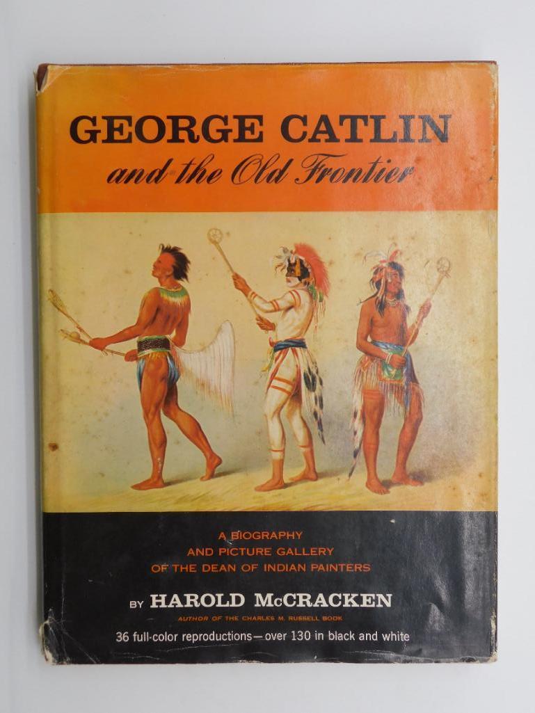 1959 GEORGE CATLIN AND THE OLD FRONTIER BOOK BY HAROLD MCCRACKEN VINTAGE ANTIQUE (1 of 4)