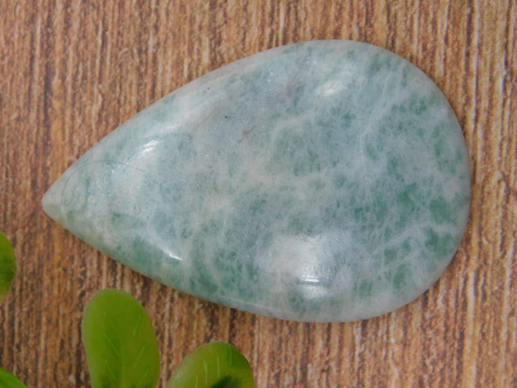 AMAZONITE CABOCHON ROCK STONE LAPIDARY SPECIMEN (1 of 2)