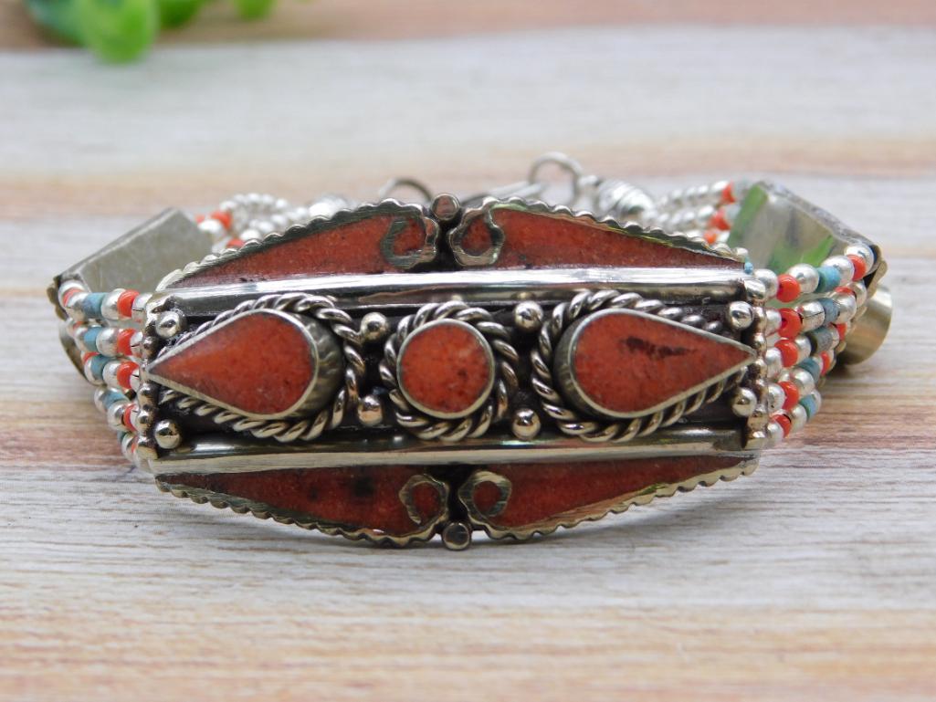 CARNELIAN BRACELET ROCK STONE LAPIDARY SPECIMEN: CARNELIAN BRACELET ROCK STONE LAPIDARY SPECIMEN