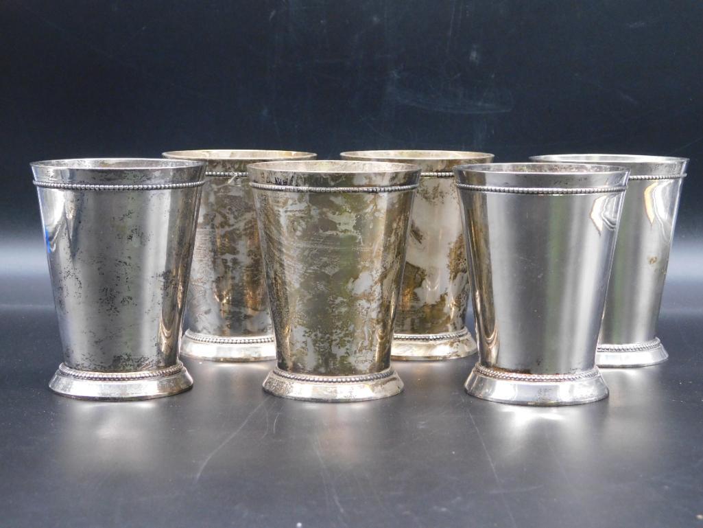 SET OF SIX CUPS INDIA VINTAGE ANTIQUE: SET OF SIX CUPS INDIA VINTAGE ANTIQUE