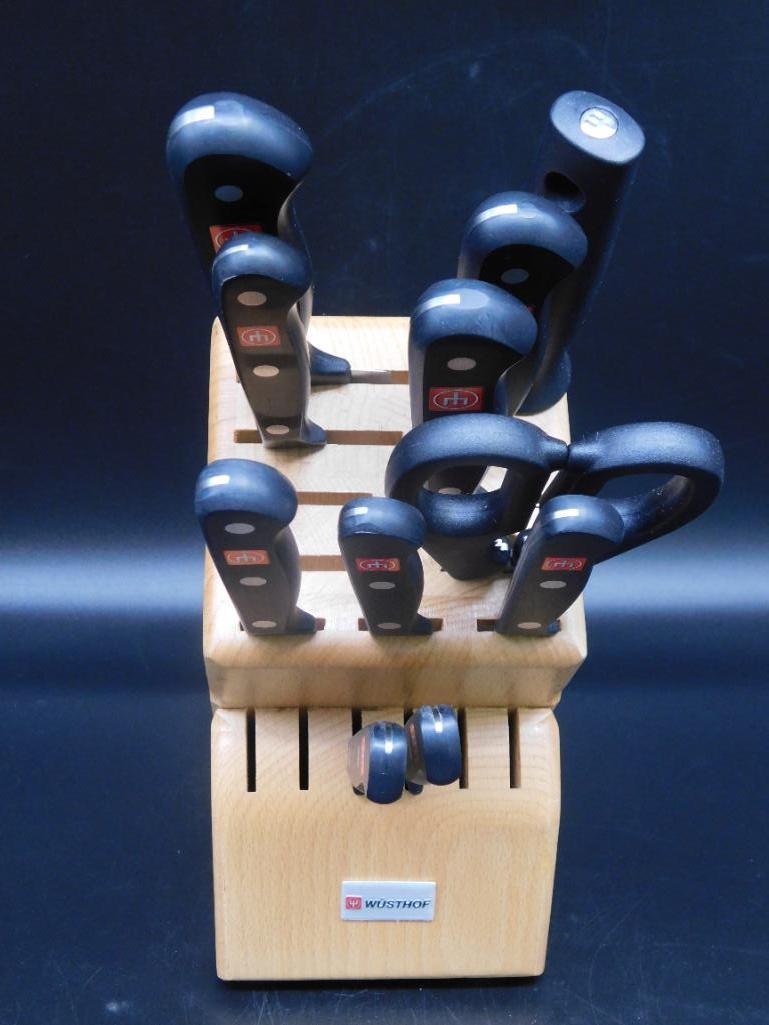 WUSTHOF KNIFE BLOCK VINTAGE ANTIQUE (1 of 4)