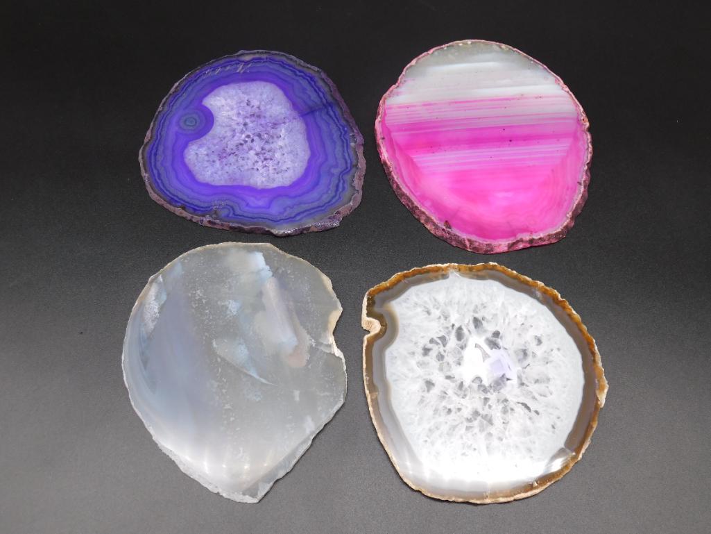 AGATE SLICES ROCK STONE LAPIDARY SPECIMEN (1 of 2)