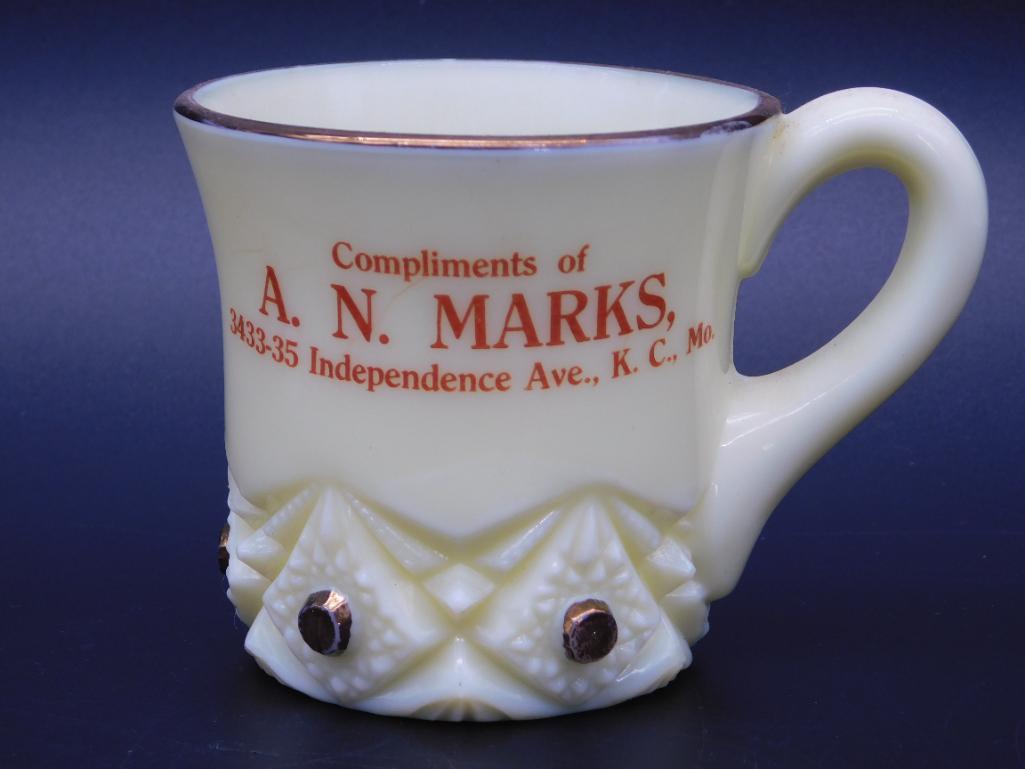 HEISEY AN MARKS CUSTARD GLASS SOUVENIR VINTAGE ANTIQUE: HEISEY AN MARKS CUSTARD GLASS SOUVENIR VINTAGE ANTIQUE