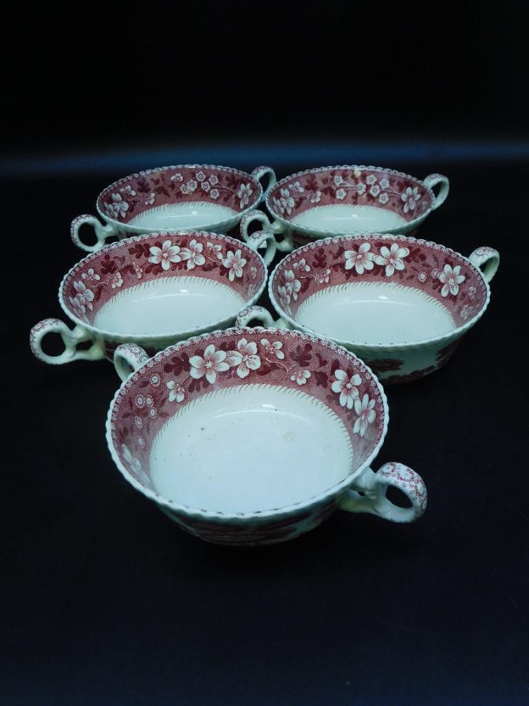 SPODE TOWER COPELAND FLAT SOUP BOWL VINTAGE ANTIQUE: SPODE TOWER COPELAND FLAT SOUP BOWL VINTAGE ANTIQUE