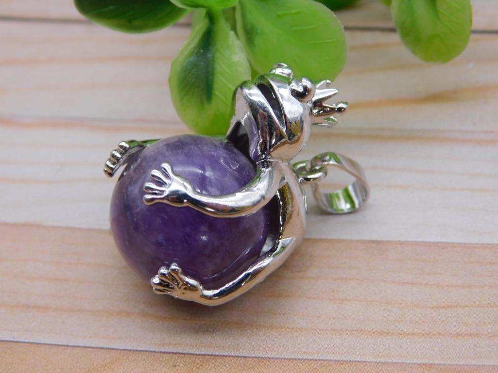 STONE PENDANT ROCK STONE LAPIDARY SPECIMEN (1 of 2)