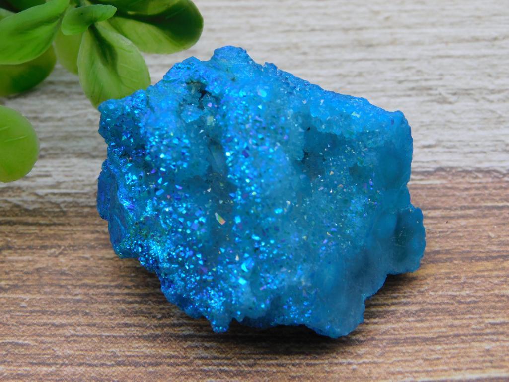 BLUE ALIEN EGG GEODE ROCK STONE LAPIDARY SPECIMEN (1 of 2)