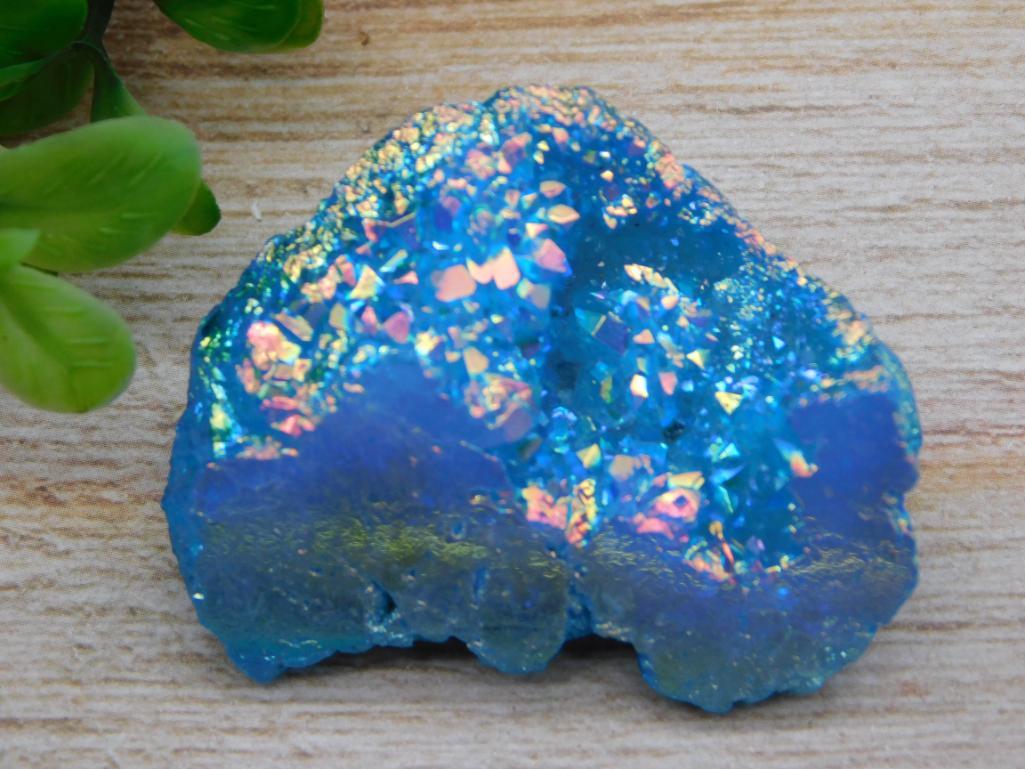 BLUE ALIEN EGG GEODE ROCK STONE LAPIDARY SPECIMEN (1 of 2)