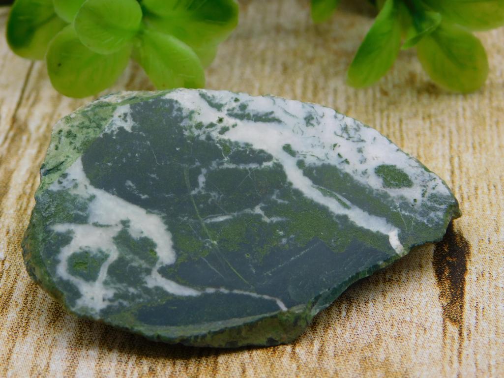 GREEN ZEBRA ROCK STONE LAPIDARY SPECIMEN: GREEN ZEBRA ROCK STONE LAPIDARY SPECIMEN