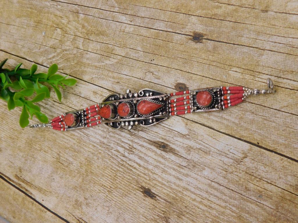 MIXED STONE BRACELET ROCK STONE LAPIDARY SPECIMEN (1 of 2)