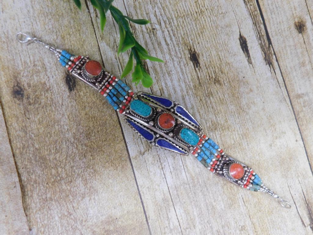 MIXED STONE BRACELET ROCK STONE LAPIDARY SPECIMEN (1 of 2)