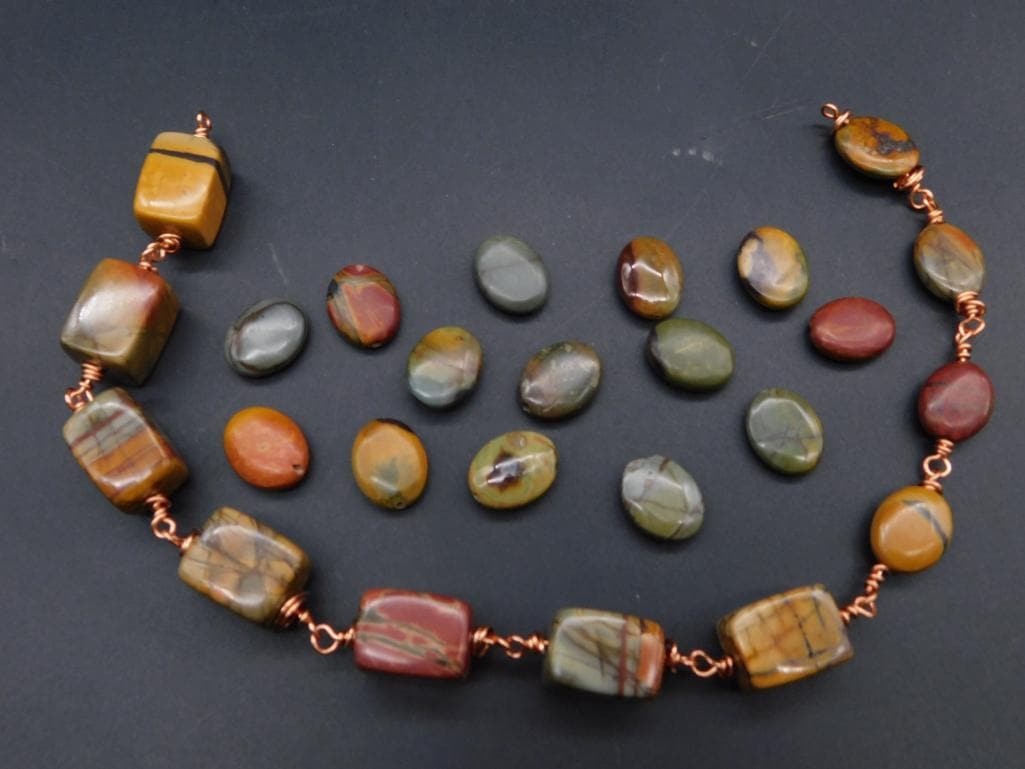 JASPER BEADS VINTAGE ANTIQUE: JASPER BEADS VINTAGE ANTIQUE