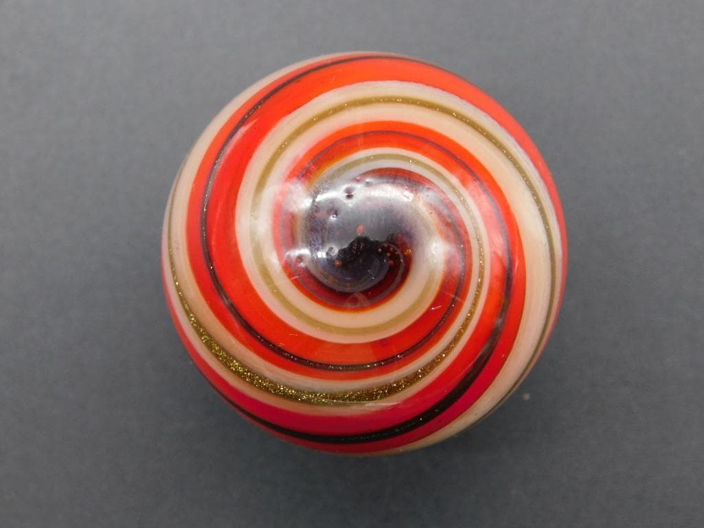 LARGE GLASS MARBLE VINTAGE ANTIQUE: LARGE GLASS MARBLE VINTAGE ANTIQUE