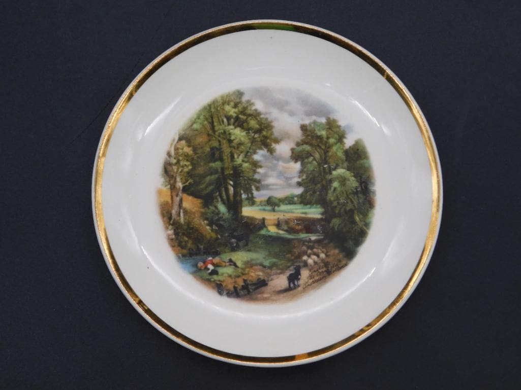 THE CORNFIELD BY JOHN CONSTABLE PLATE VINTAGE ANTIQUE: THE CORNFIELD BY JOHN CONSTABLE PLATE VINTAGE ANTIQUE