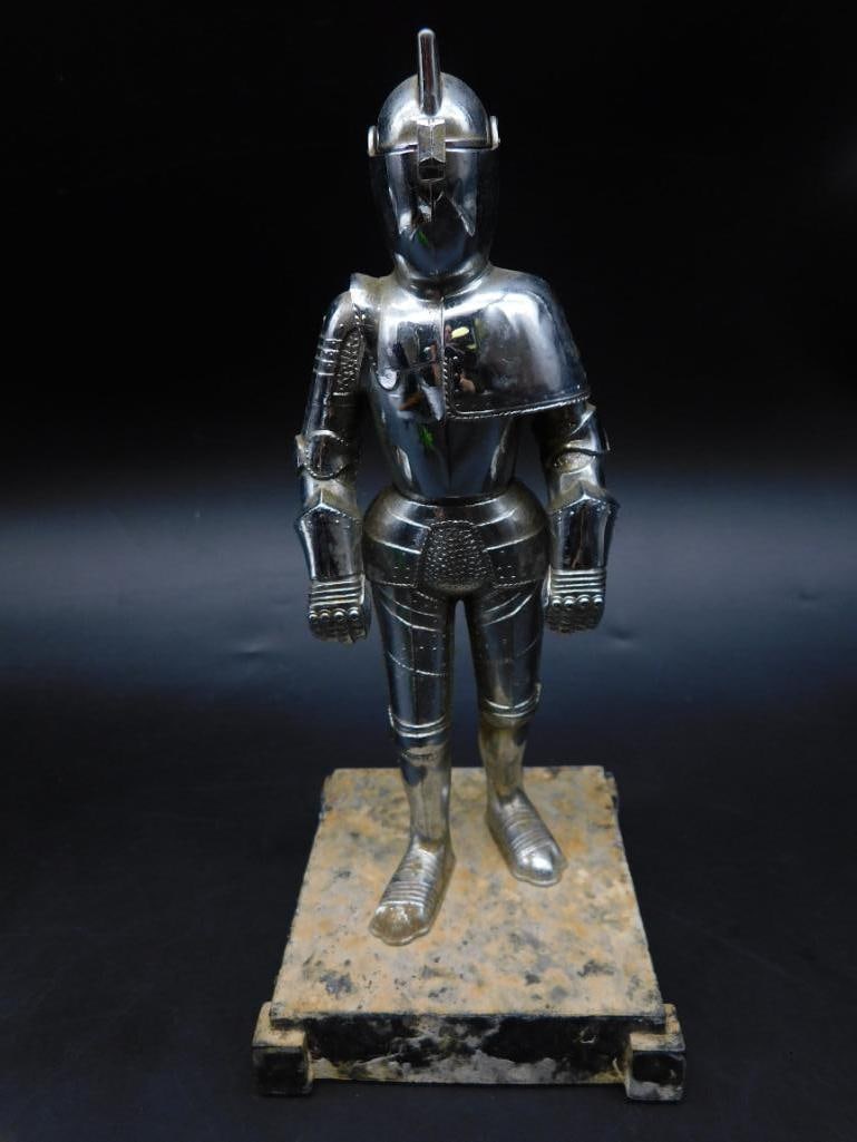 ART DECON KNIGHT TABLE LIGHTER VINTAGE ANTIQUE: ART DECON KNIGHT TABLE LIGHTER VINTAGE ANTIQUE