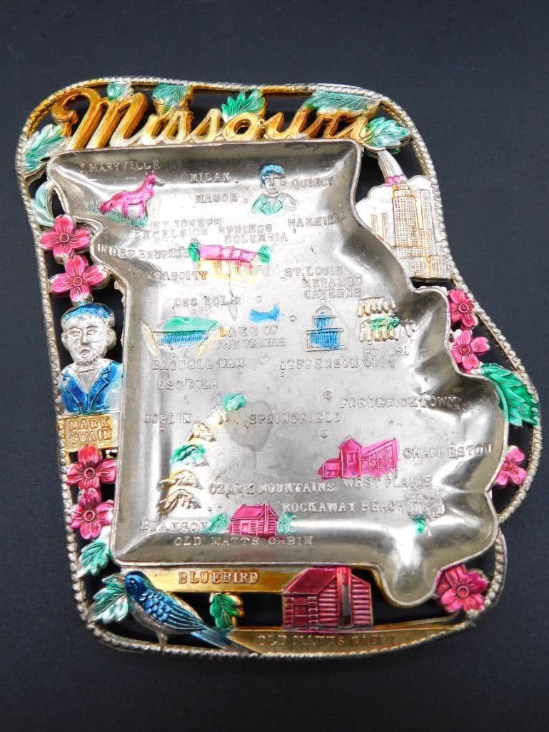 VINTAGE STATE MISSOURI TRINKET DISH VINTAGE ANTIQUE (1 of 2)