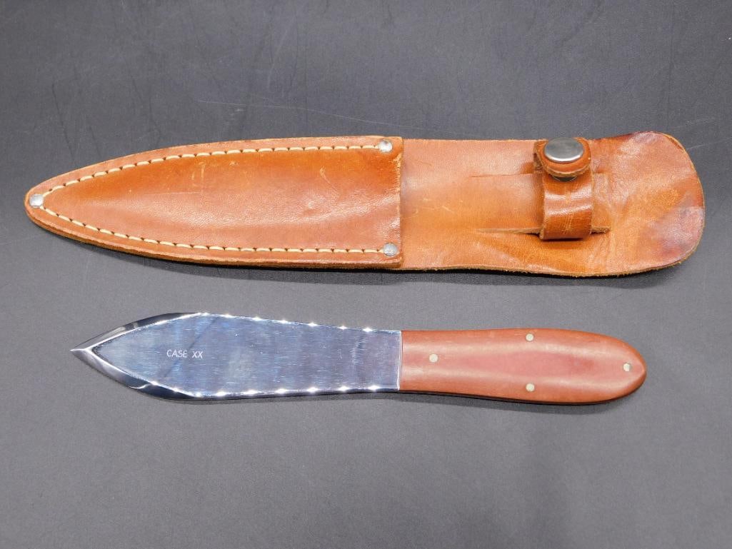 CASE XX THROWING KNIFE WITH SHEATH VINTAGE ANTIQUE 1506 (1 of 6)