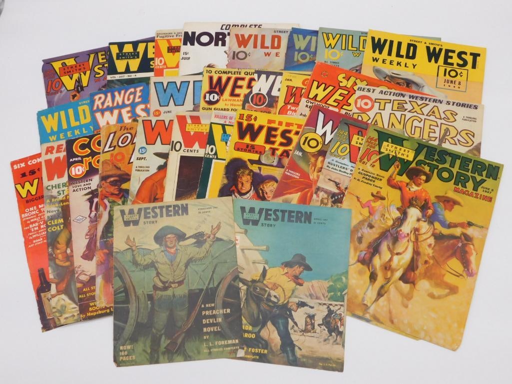 ORIGINAL WESTERN PULP MAGAZINE COVERS 1930-1940S ANTIQUE& VINTAGE (1 of 6)