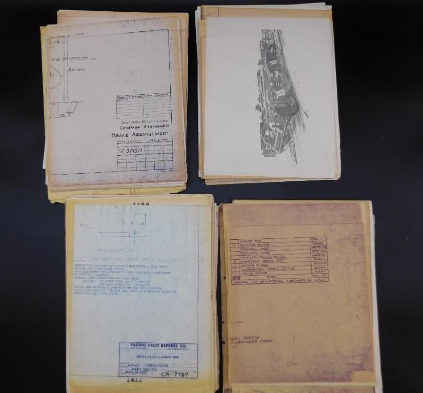 RAILROAD BLUEPRINTS VINTAGE ANTIQUE (1 of 2)