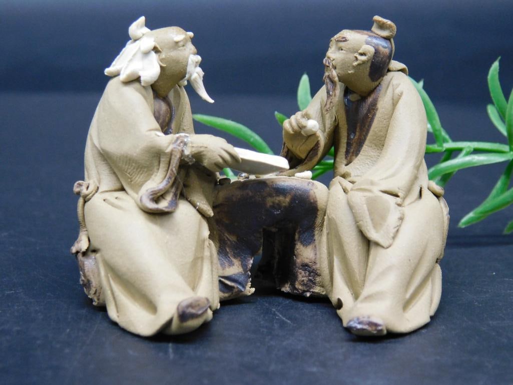 CHINESE MUD MEN VINTAGE ANTIQUE (1 of 3)