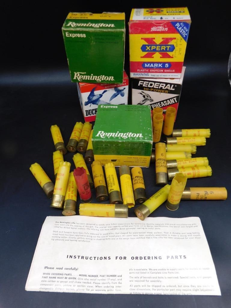 SPENT SHELLS AND VINTAGE ADVERTISING BOXES ANTIQUE GAME HUNTING (1 of 3)