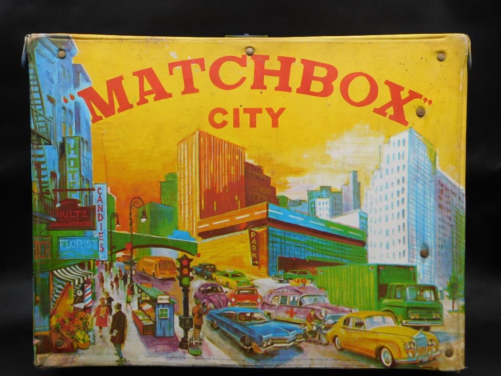 MATCHBOX CITY TOY CASE MAP TOWN TOY VINTAGE ANTIQUE: MATCHBOX CITY TOY CASE MAP TOWN TOY VINTAGE ANTIQUE