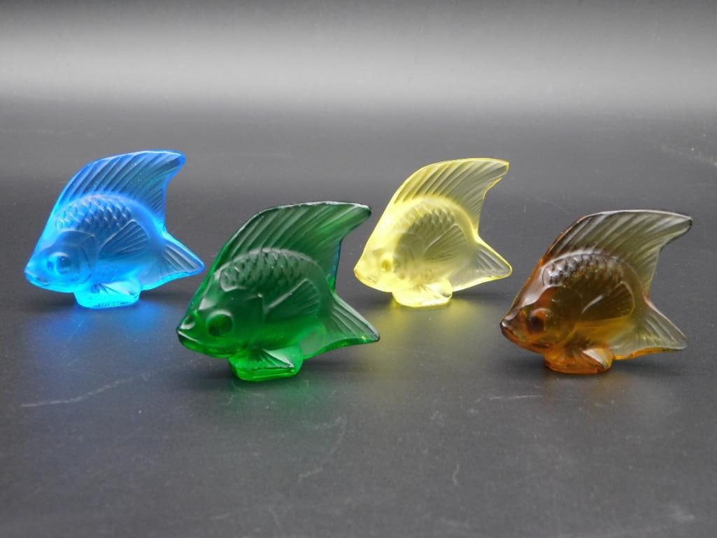 LALIQUE FRENCH GLASS ANGEL FISH SIGNED BY ARTIST VINTAGE ANTIQUE (1 of 8)