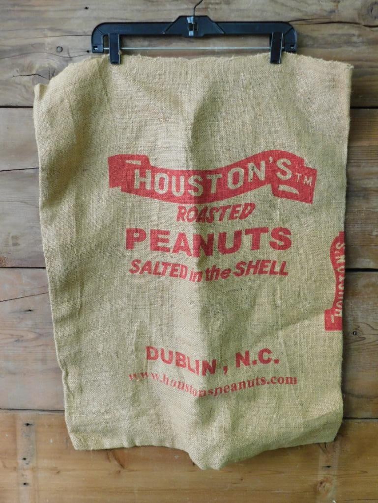 HOUSTONS PEANUT BAG VINTAGE ANTIQUE (1 of 2)