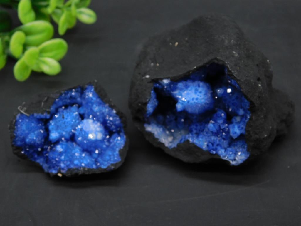 BLUE GEODE ROCK STONE LAPIDARY SPECIMEN (1 of 3)