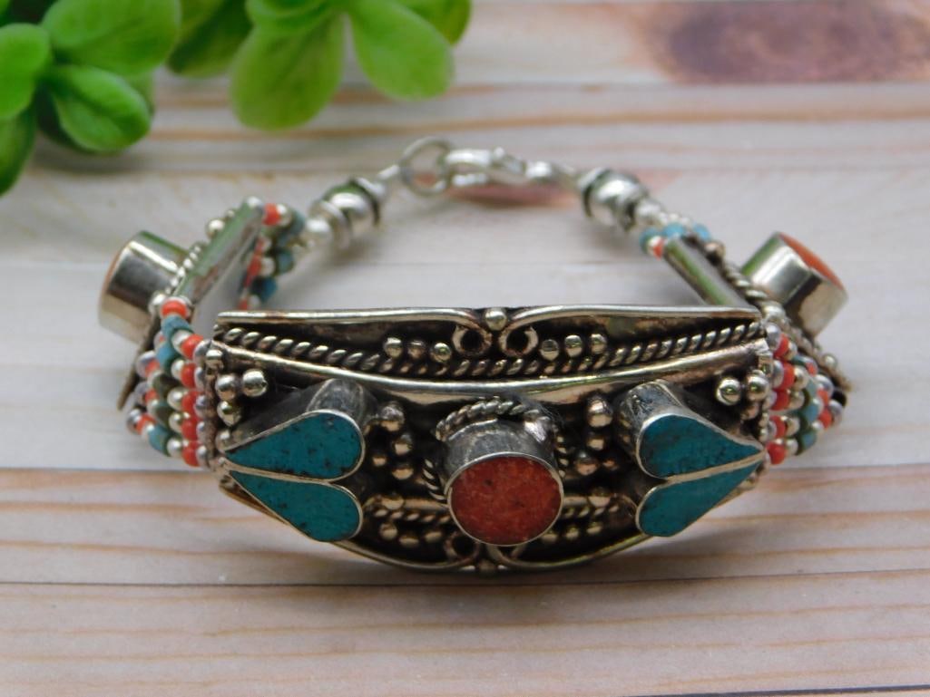 MIXED STONE BRACELET ROCK STONE LAPIDARY SPECIMEN (1 of 2)