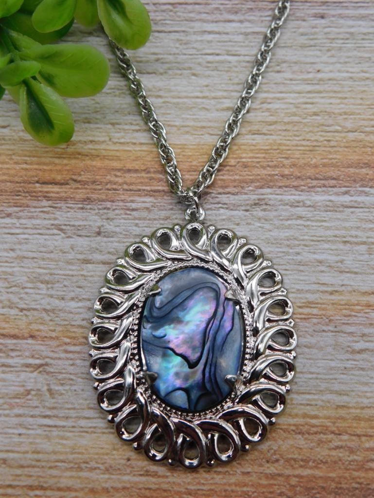 ABALONE NECKLACE ROCK STONE LAPIDARY SPECIMEN (1 of 2)