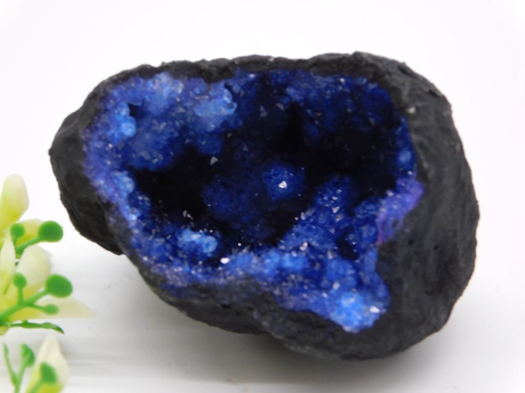 BLUE GEODE ROCK STONE LAPIDARY SPECIMEN (1 of 2)
