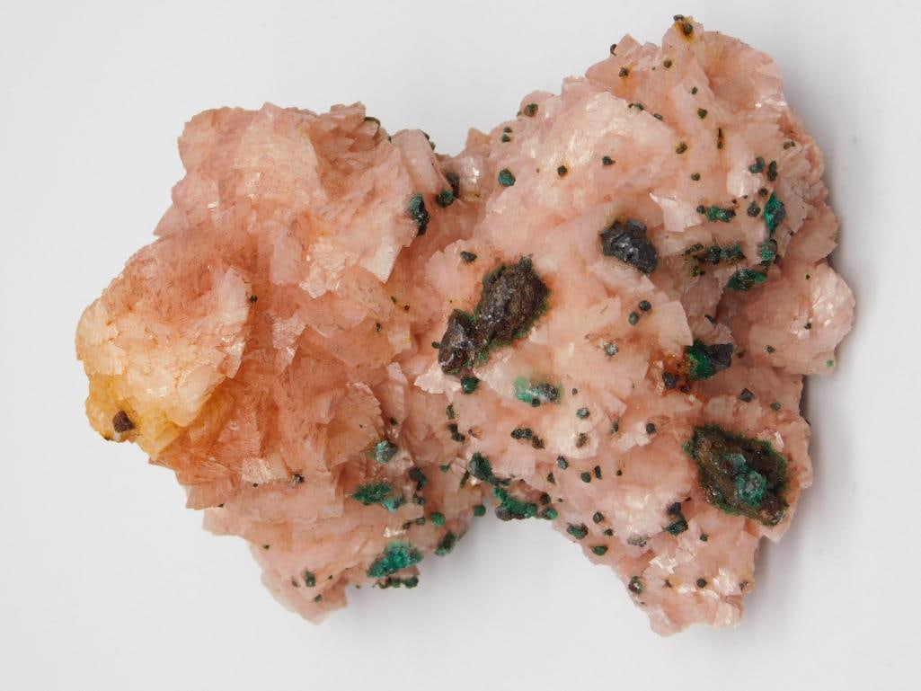 RED CALCITE WITH GREEN ROSALITE ROCK STONE LAPIDARY SPECIMEN (1 of 3)