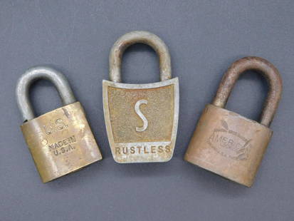 MIXED PADLOCKS VINTAGE ANTIQUE: MIXED PADLOCKS VINTAGE ANTIQUE