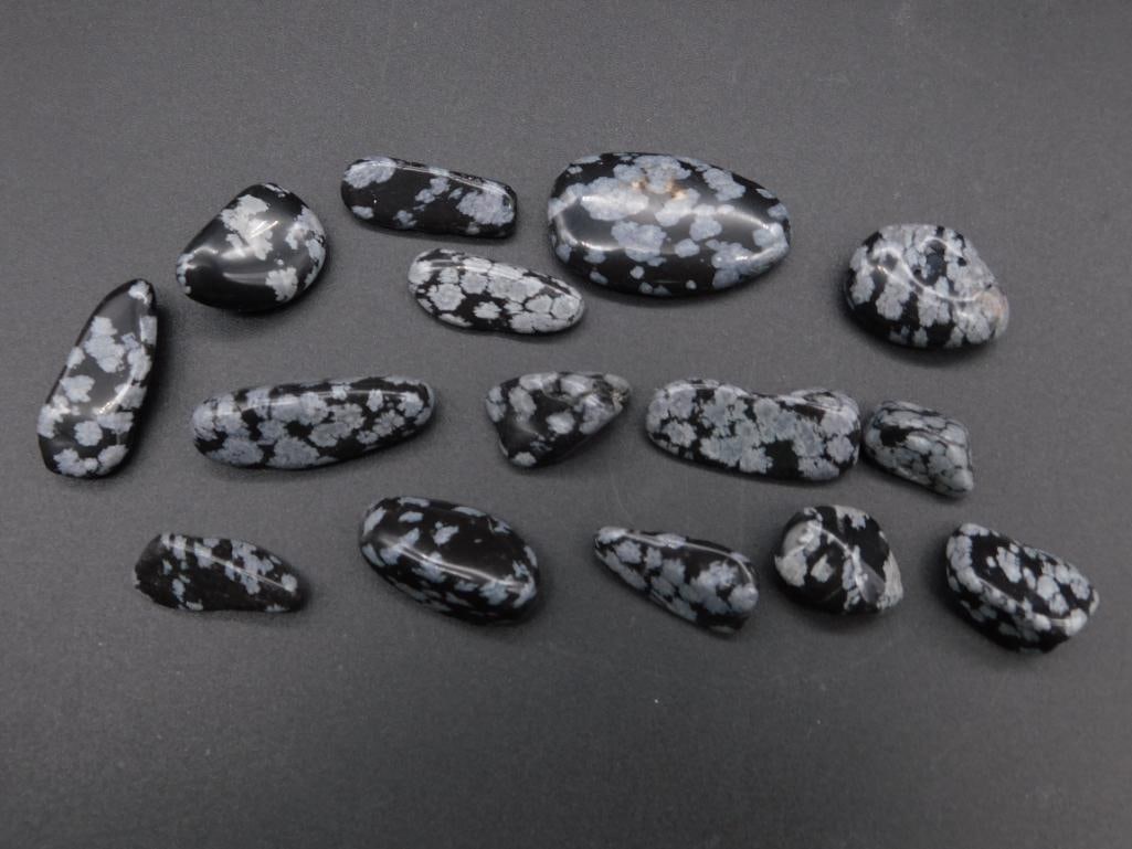 SNOWFLAKE OBSIDIAN ROCK STONE LAPIDARY SPECIMEN: SNOWFLAKE OBSIDIAN ROCK STONE LAPIDARY SPECIMEN