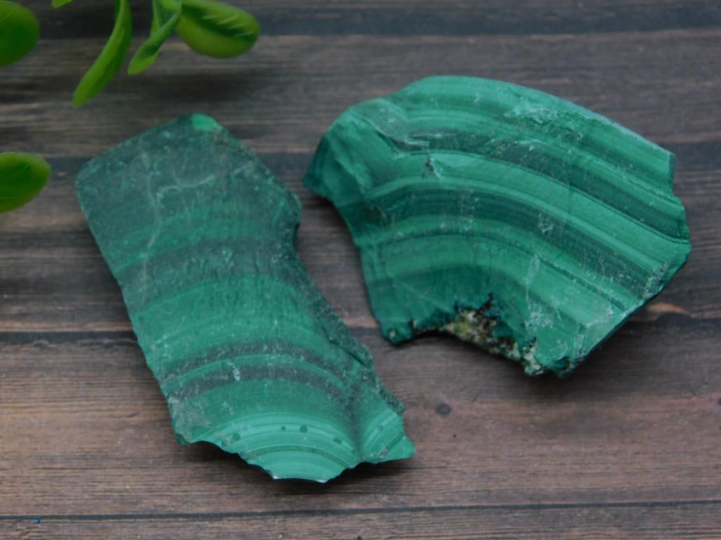 MALACHITE ROCK STONE LAPIDARY SPECIMEN (1 of 2)