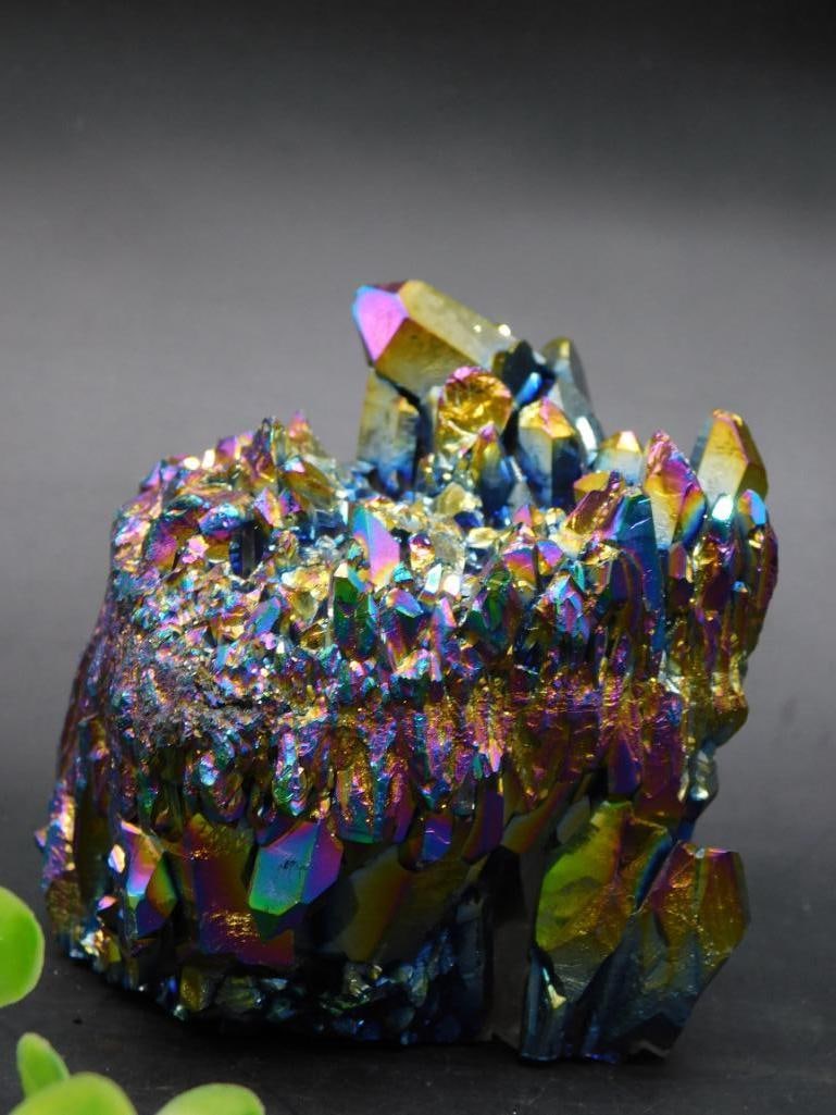 TITANIUM AMETHYST ROCK STONE LAPIDARY SPECIMEN (1 of 3)