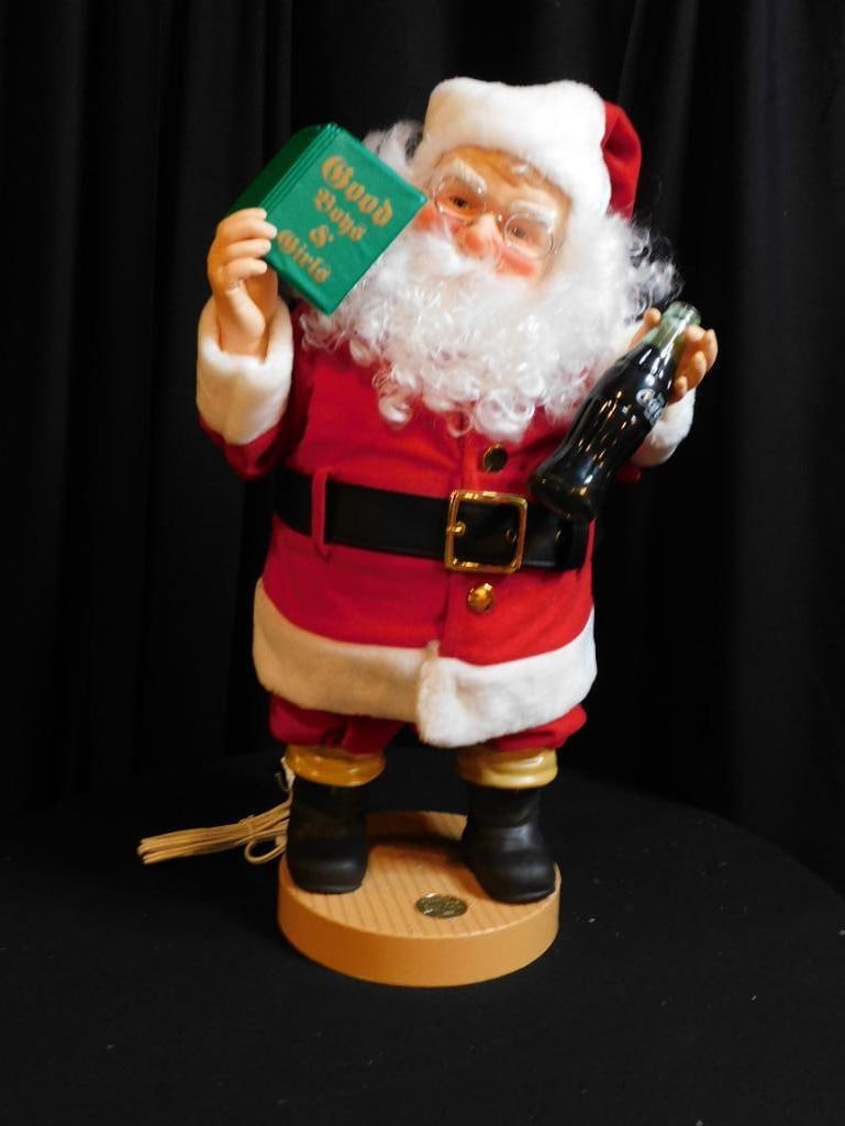 COCA-COLA ANIMATED SANTA WITH BACKDROP: COCA-COLA ANIMATED SANTA WITH BACKDROP
