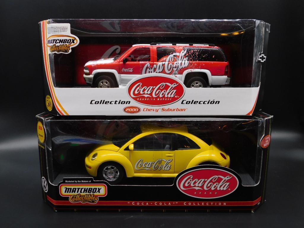 COCA-COLA MATCHBOX DIE CAST COLLECTIBLE CARS LOT OF 2 (1 of 3)