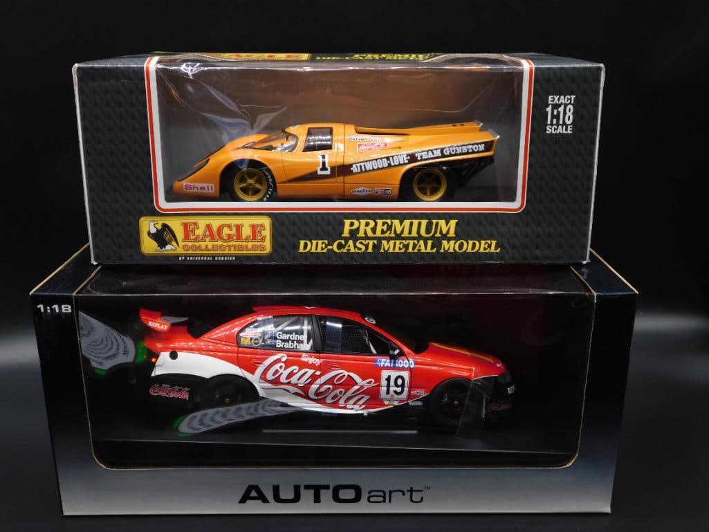 COCA-COLA DIE CAST COLLECTIBLE CARS LOT 1:18 SCALE LOT OF 2 (1 of 4)