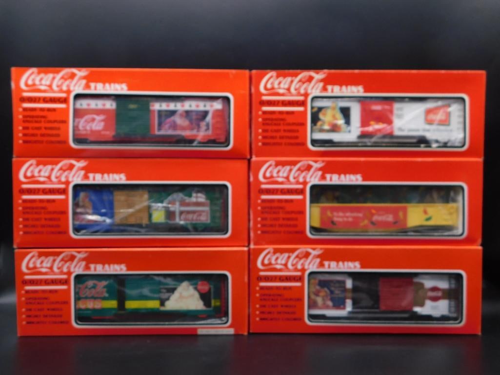 COCA-COLA TRAIN CARS IN ORIGINAL BOXES LOT OF 6 (1 of 5)