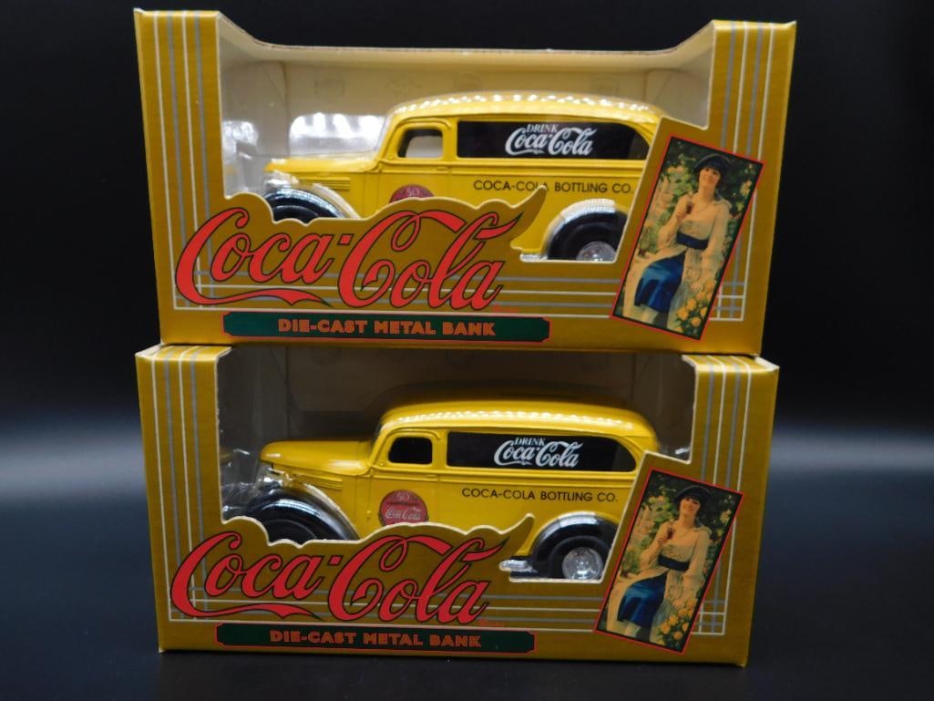 COCA-COLA DIE CAST METAL BANKS: COCA-COLA DIE CAST METAL BANKS
